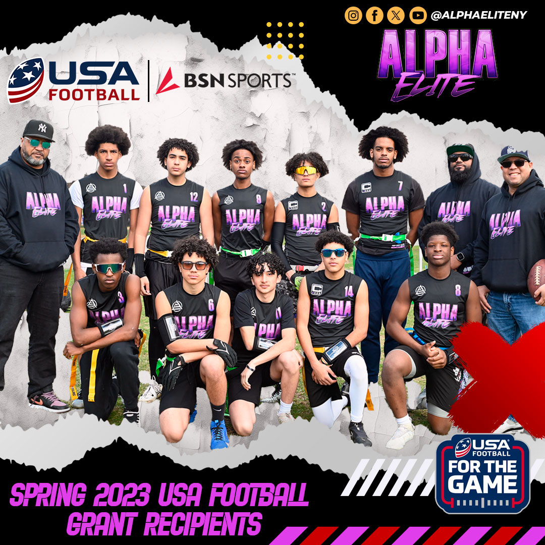 Alpha Elite Sports Receives Grant from USA Football for 2024 Spring/Summer Season